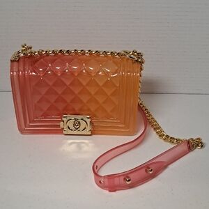 Chic Jelly Pink and Orange Ombre Women's Bag